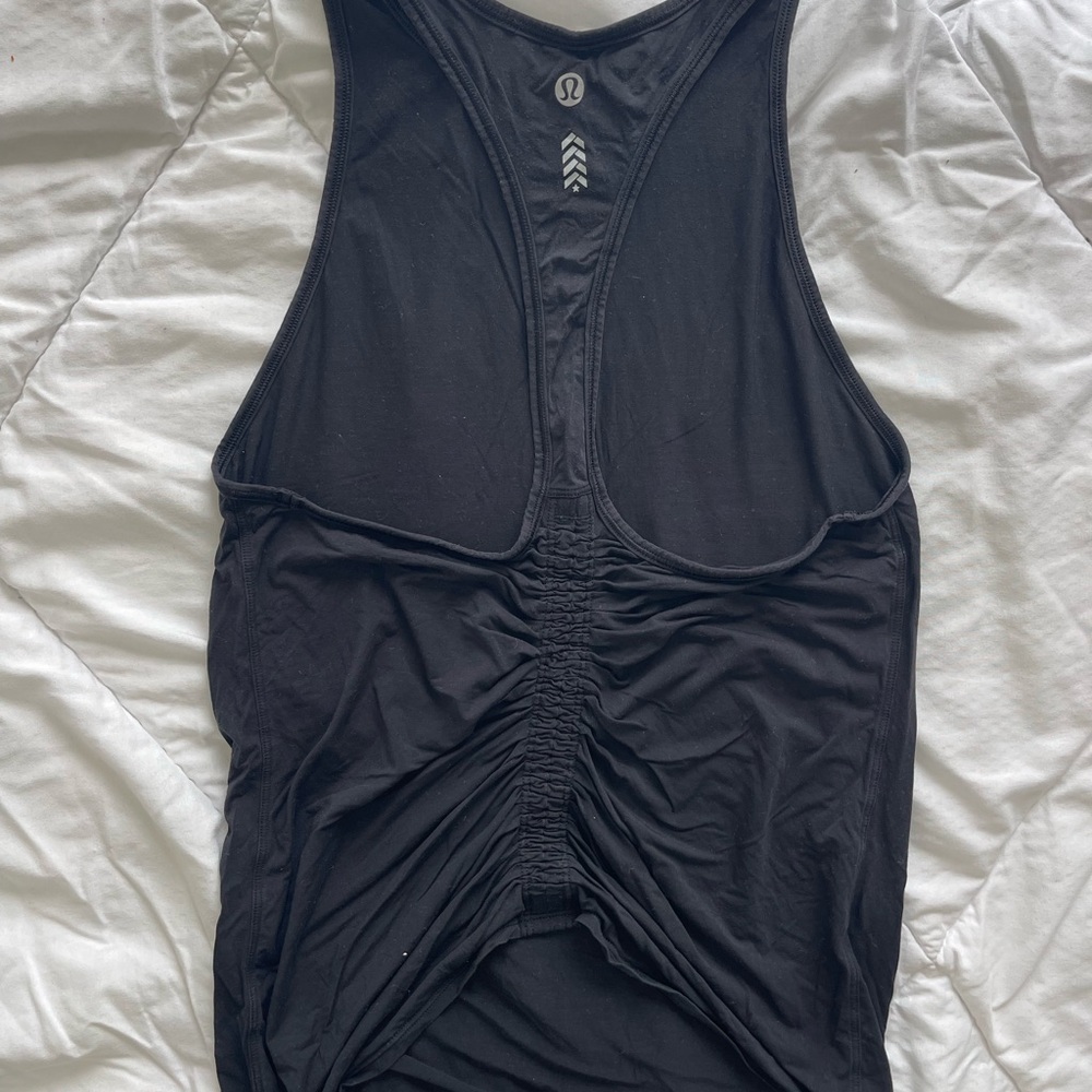 Lululemon Black Racerback Tank Top - Picture 2 of 2